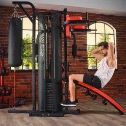 Atlas treningowy z workiem 3-stanowiskowy HS-1054K