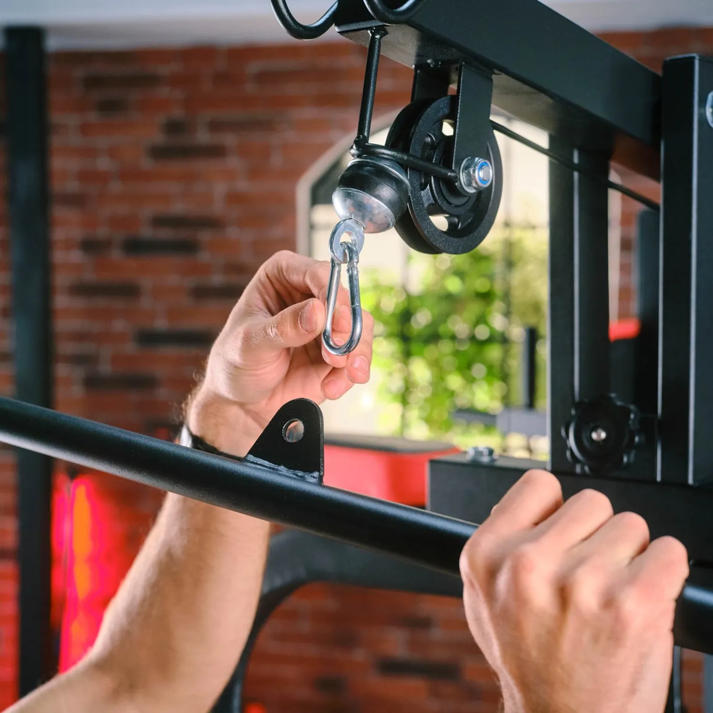 Atlas treningowy z workiem 3-stanowiskowy HS-1054K