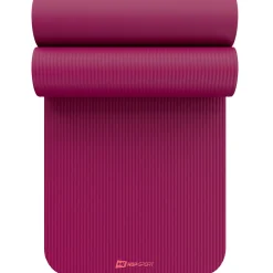 Mata fitness NBR 1cm - amarantowa - 190x60 cm