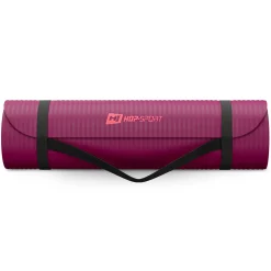 Mata fitness NBR 1cm - amarantowa - 190x60 cm