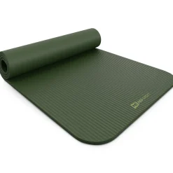 Mata fitness NBR 1cm - butelkowa zieleń - 190x60 cm