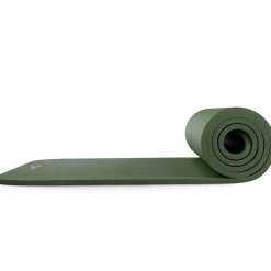 Mata fitness NBR 1cm - butelkowa zieleń - 190x60 cm