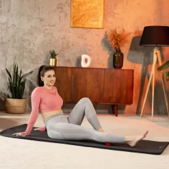 Mata fitness NBR 1,5cm - czarna - 190x80cm