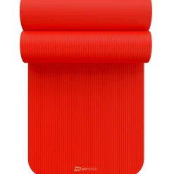 Mata fitness NBR 2cm - czerwona - 190x60 cm