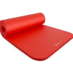 Mata fitness NBR 2cm - czerwona - 190x60 cm