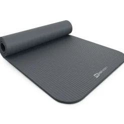 Mata fitness NBR 1cm - szara - 190x60 cm