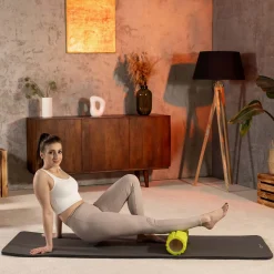 Mata fitness NBR 1cm - szara - 190x60 cm