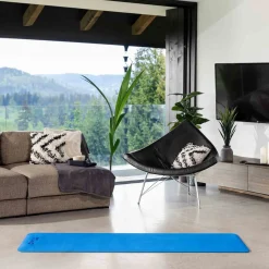 Mata fitness TPE 0,6cm - niebieska
