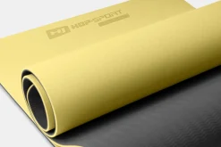 Mata fitness TPE 0,6cm żółto/szara