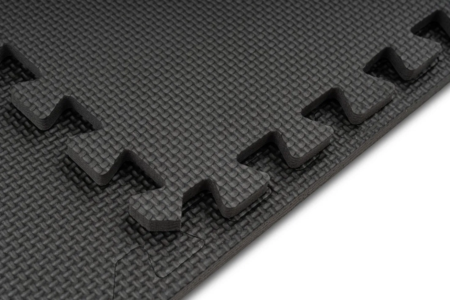 Mata puzzle EVA 1cm czarna - 4 sztuki