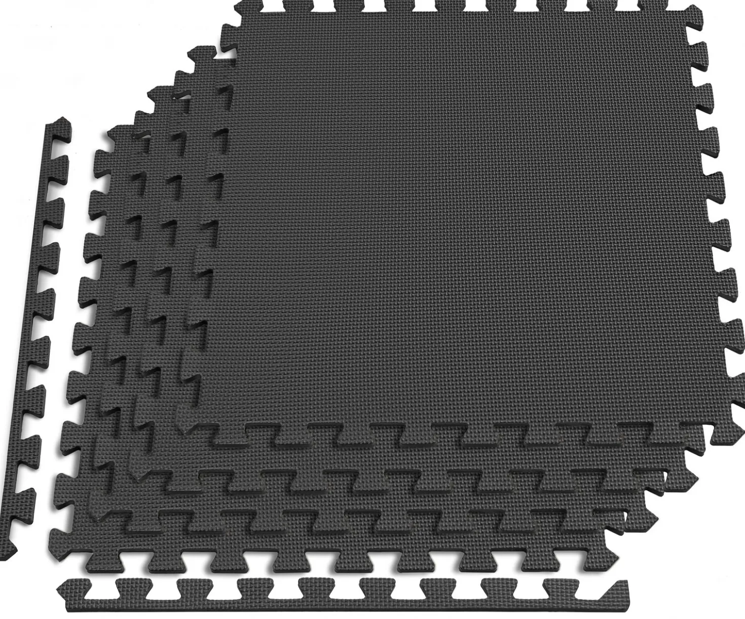 Mata puzzle EVA 1cm czarna - 4 sztuki