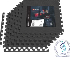 Mata puzzle EVA 1cm czarna - 6 sztuk