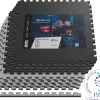 Mata puzzle EVA 2cm czarno/szara - 8 sztuk