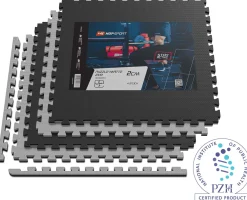 Mata puzzle EVA 2cm czarno/szara - 4 sztuki