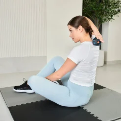 Piłeczka do masażu EPP 8cm pojedyncza czarno-niebieska