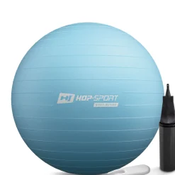 Piłka fitness 65cm z pompką - niebieska