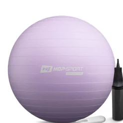 Piłka fitness 65cm z pompką - różowa