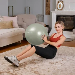 Piłka fitness 45cm z pompką - zielona