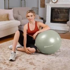 Piłka fitness 45cm z pompką - zielona