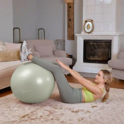 Piłka fitness 65cm z pompką - zielona