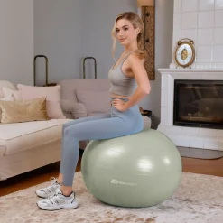 Piłka fitness 65cm z pompką - zielona