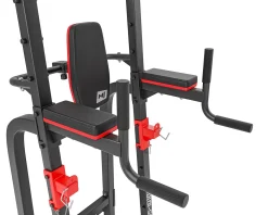Poręcze treningowe HS-1018K z drążkiem i uchwytami pod sztangę