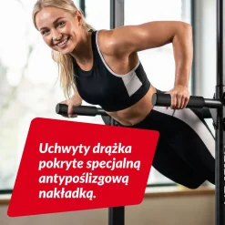 Poręcze treningowe HS-1012K z drążkiem