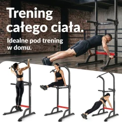 Poręcze treningowe HS-1012K z drążkiem