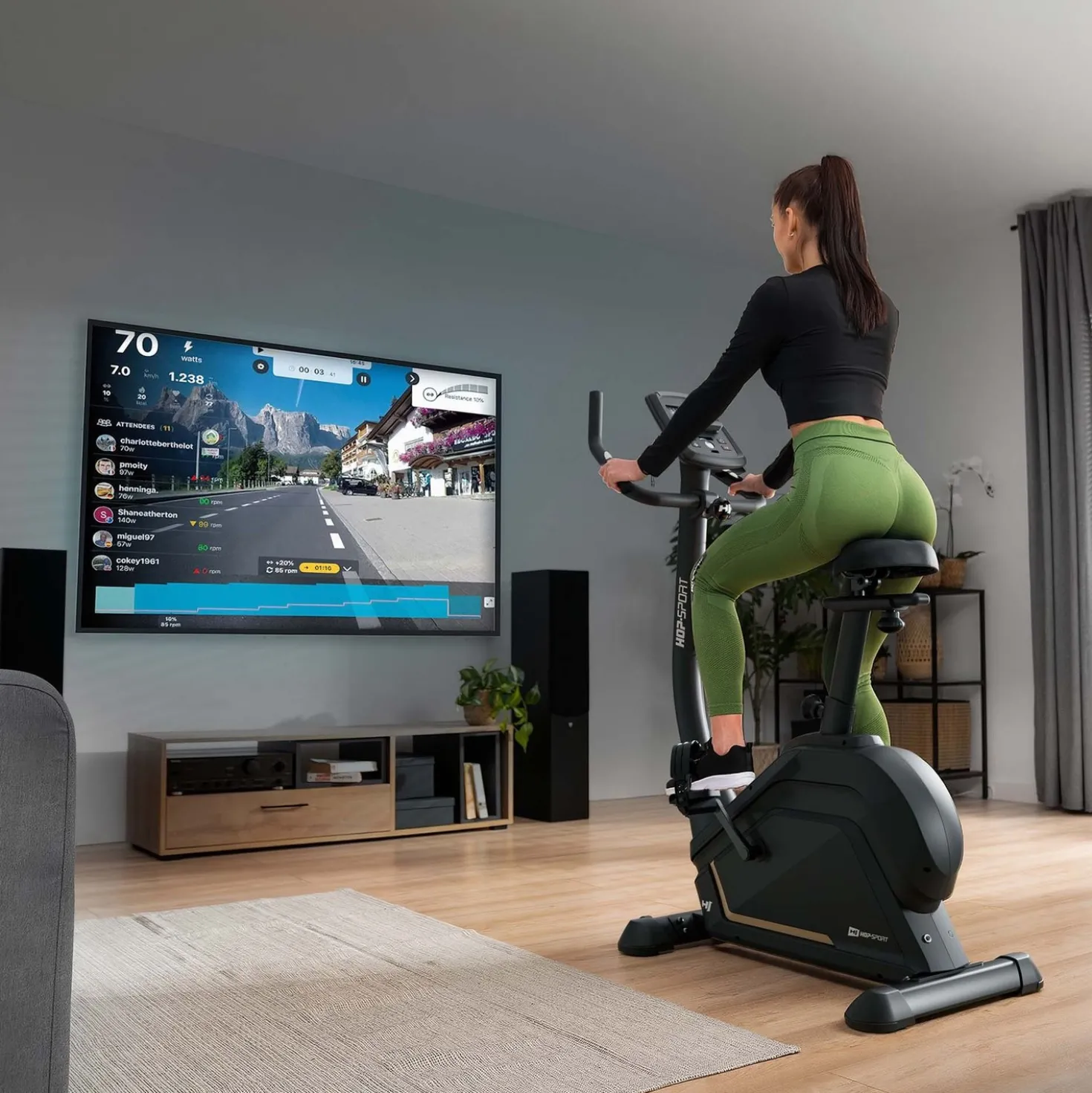 Rower elektryczno-magnetyczny HS-120H Argo czarny