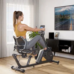 Rower leżący elektryczno-magnetyczny HS-4500L Arkil czarny-złoty