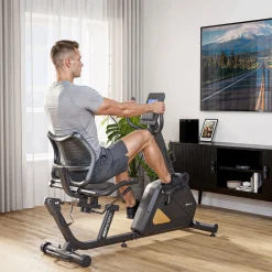 Rower leżący elektryczno-magnetyczny HS-4500L Arkil czarny-złoty