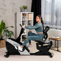 Rower leżący elektryczno-magnetyczny HS-070L Helix srebrny