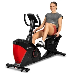 Rower leżący elektryczno-magnetyczny HS-070L Helix czerwony