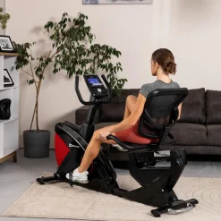 Rower leżący elektryczno-magnetyczny HS-070L Helix czerwony