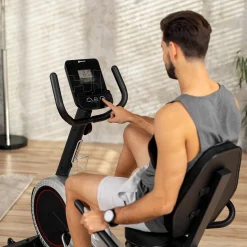 Rower leżący magnetyczny HS-060L Pulse srebrny