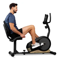 Rower leżący magnetyczny HS-040L Root czarny-złoty