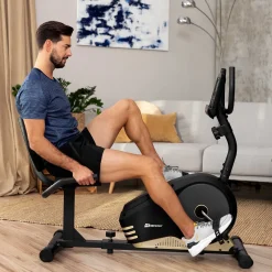 Rower leżący magnetyczny HS-040L Root czarny-złoty