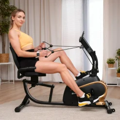 Rower leżący magnetyczny HS-045 Volt złoty