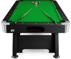 Stół bilardowy spływowy Vip Extra 8 FT czarny zielony z nakładką ping-pong cymbergaj