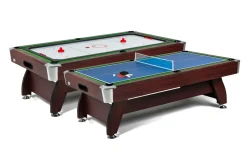 Stół bilardowy spływowy Vip Extra 8 FT wiśnia zielony z nakładką ping-pong cymbergaj