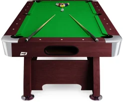 Stół Bilardowy spływowy Vip Extra 7 FT wiśnia zielony z nakładką ping-pong cymbergaj