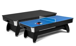 Stół bilardowy spływowy Vip Extra 8 FT czarno zielony z nakładką ping-pong blat