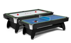 Stół bilardowy spływowy Vip Extra 7 FT czarny zielony z nakładką ping-pong cymbergaj