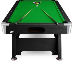 Stół bilardowy spływowy Vip Extra 9 ft czarny/zielony