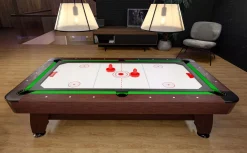 Stół bilardowy spływowy Vip Extra 7 FT brąz zielony z nakładką ping-pong cymberaj