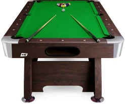 Stół bilardowy spływowy Vip Extra 7 FT brąz zielony z nakładką ping-pong cymberaj