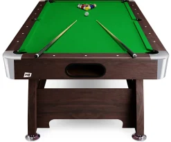 Stół bilardowy spływowy Vip Extra 9 ft brązowy/zielony