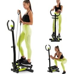 Stepper skrętny z kolumną HS-055S Noble limonkowy