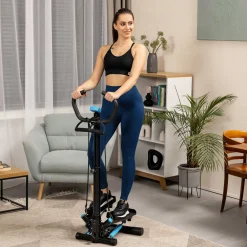 Stepper skrętny z kolumną HS-055S Noble niebieski