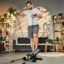 Stepper skrętny z ramionami HS-050S Norg czarny